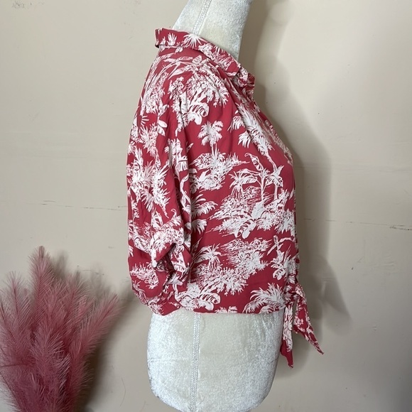 American eagle • palm leaf crop top - Picture 3 of 9